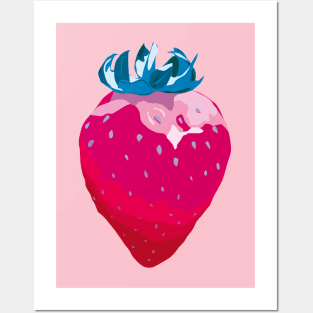 Pink Strawberry Posters and Art